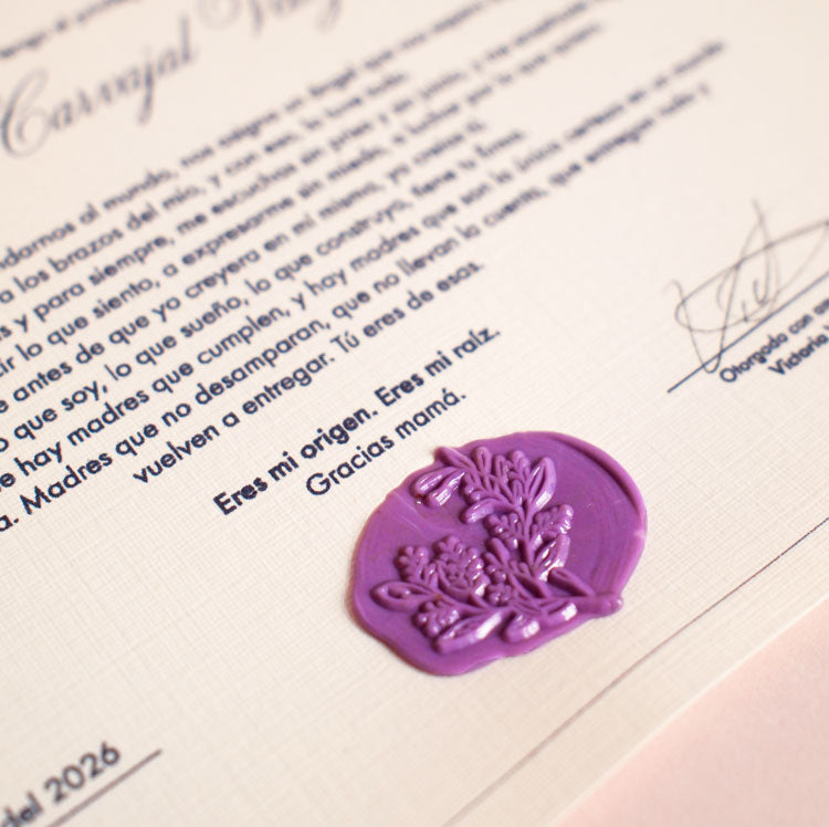 Certificado Madre Extraordinaria (personalizado)