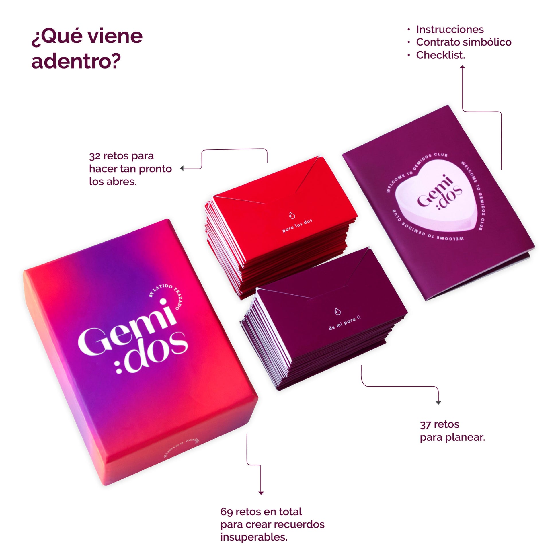 Juego picante para novios Gemidos con sobres misteriosos 