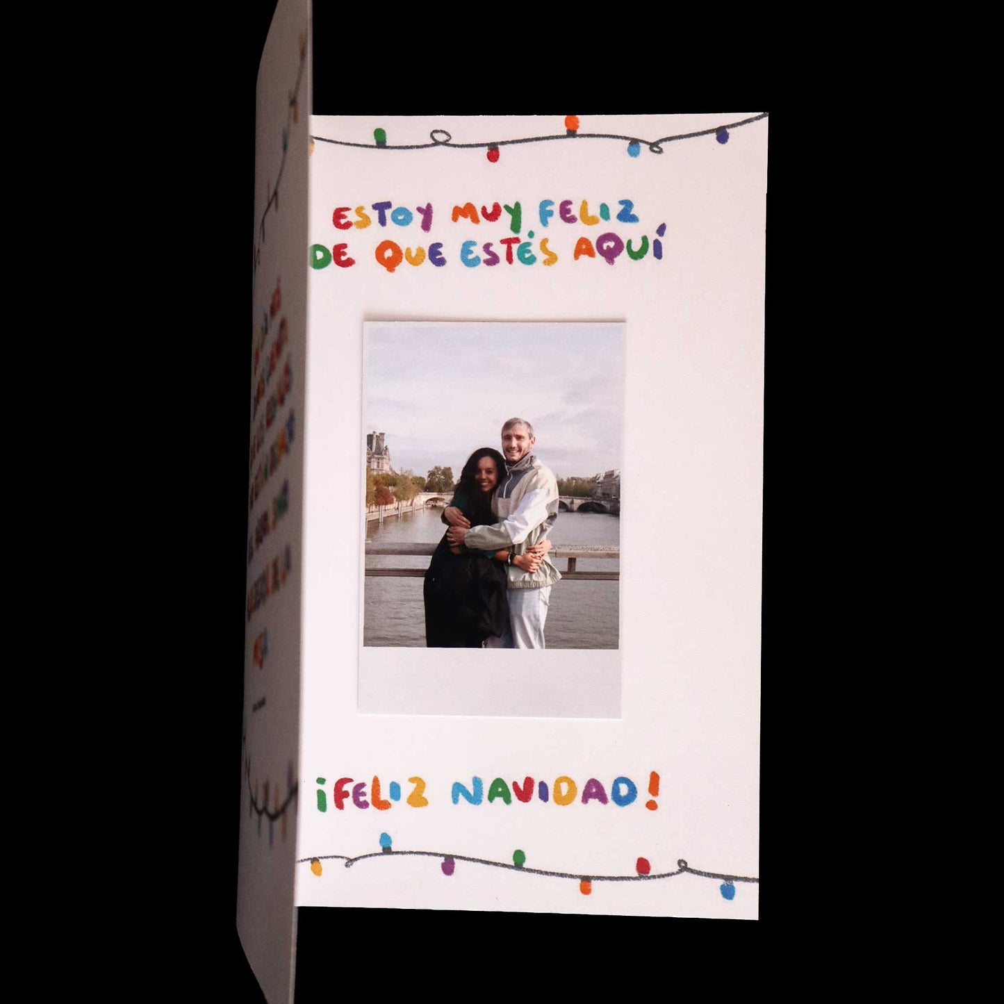 Tarjeta Navideña con Polaroid