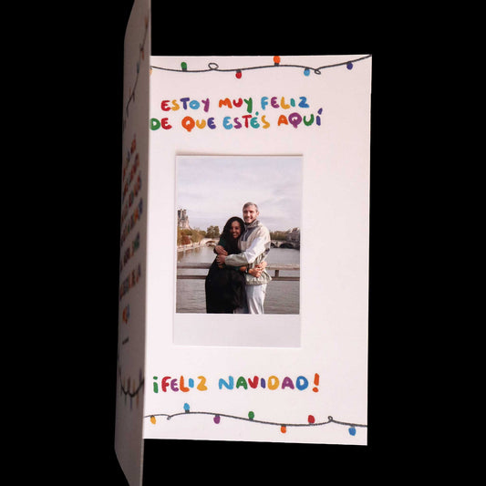 Tarjeta Navideña con Polaroid