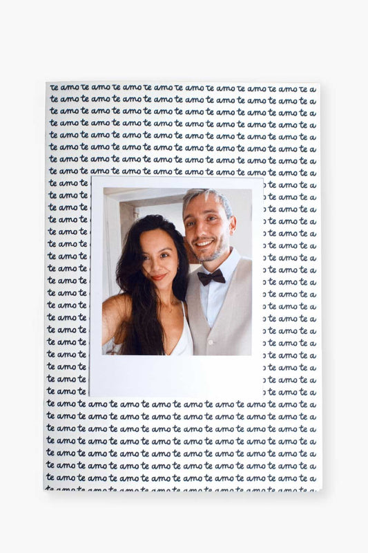 Tarjeta te amo · Edición Polaroid