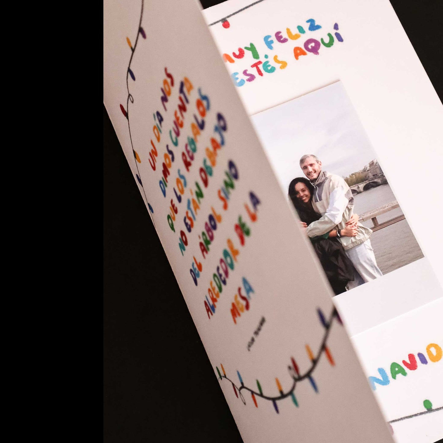 Tarjeta Navideña con Polaroid