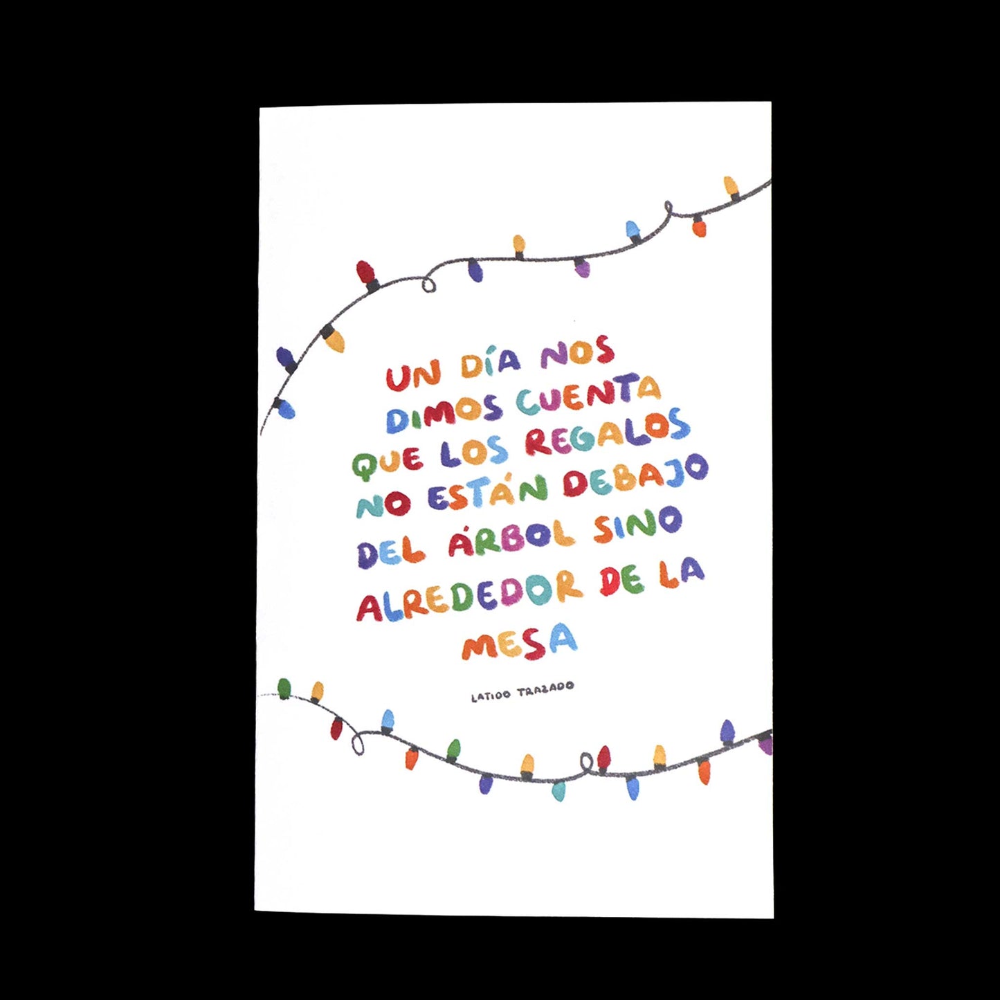 Tarjeta Navideña con Polaroid