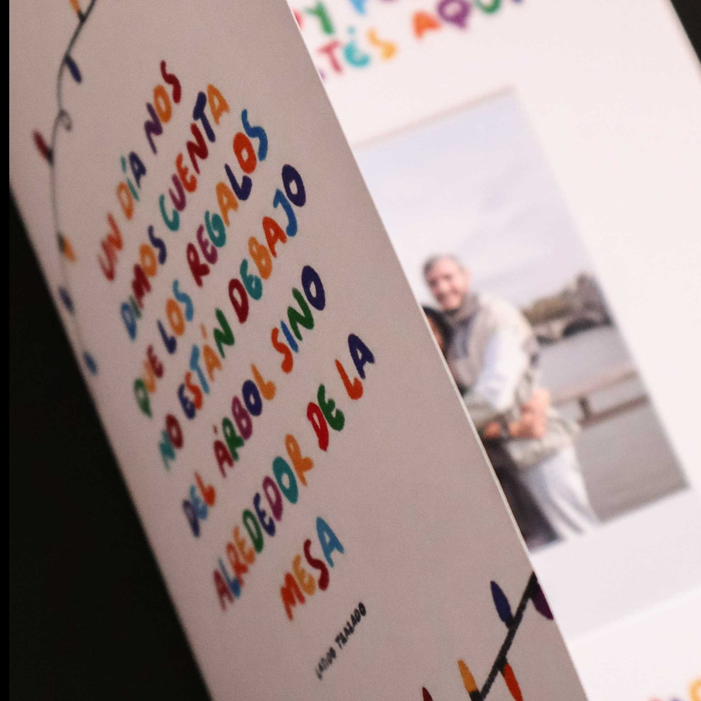 Tarjeta Navideña con Polaroid